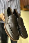 Buy_FELLMONGER_Brown Plain Loafers _at_Aza_Fashions