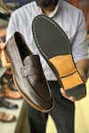 Buy_FELLMONGER_Brown Plain Loafers _Online_at_Aza_Fashions