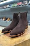 Buy_FELLMONGER_Brown Classic Cowboy Zip Boots _at_Aza_Fashions