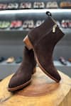 Buy_FELLMONGER_Brown Classic Cowboy Zip Boots _Online_at_Aza_Fashions