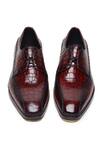 Shop_FELLMONGER_Burgundy Mirror Glossed Patina Norwegian Derby Shoes _Online_at_Aza_Fashions