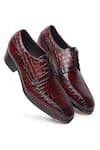 Shop_FELLMONGER_Burgundy Mirror Glossed Patina Norwegian Derby Shoes 