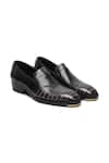 Buy_FELLMONGER_Grey Croco Textured Pattern Loafers 