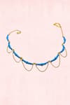 MAALICIOUS JEWELRY_Blue Bead Embellished Necklace _Online_at_Aza_Fashions