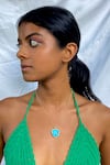 Buy_MAALICIOUS JEWELRY_Blue Third Eye Pendant _at_Aza_Fashions