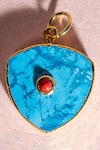 Shop_MAALICIOUS JEWELRY_Blue Third Eye Pendant _at_Aza_Fashions