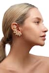 MAALICIOUS JEWELRY_Gold Plated Zirconia Lulu Embellished Ear Cuffs _Online_at_Aza_Fashions