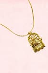 Shop_MAALICIOUS JEWELRY_Gold Plated Pearl Caged Pendant _at_Aza_Fashions