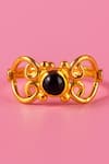 Shop_MAALICIOUS JEWELRY_Black Onyx Panther Filigree Ring _at_Aza_Fashions