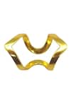 MAALICIOUS JEWELRY_Gold Plated Baloo Curved Ring _Online_at_Aza_Fashions