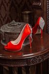 Shop_ELLEGANTI_Red Embellished Eternity Heels _Online_at_Aza_Fashions