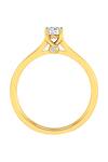 Buy_Divine Solitaires_Yellow Imitation Diamonds 18kt Gold Cluster Embellished Ring_Online_at_Aza_Fashions