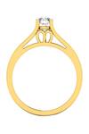 Buy_Divine Solitaires_Yellow Imitation Diamonds 18kt Gold Queen Bejewelled Ring_Online_at_Aza_Fashions