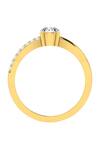 Buy_Divine Solitaires_Yellow Imitation Diamonds 18kt Gold Solitaire Infinity Ring_Online_at_Aza_Fashions