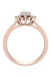 Buy_Divine Solitaires_Rose Gold Diamond 18kt Encrusted Ring _Online_at_Aza_Fashions