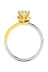 Buy_Divine Solitaires_Yellow Diamond 18kt Gold Encrusted Ring _Online_at_Aza_Fashions