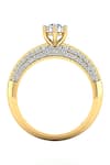 Buy_Divine Solitaires_Yellow Diamond 18kt Gold Round Cut Studded Ring _Online_at_Aza_Fashions