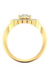 Buy_Divine Solitaires_Yellow Diamond 18kt Gold Embellished Ring _Online_at_Aza_Fashions