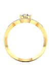 Buy_Divine Solitaires_Yellow Diamond 18kt Gold Encrusted Ring _Online_at_Aza_Fashions