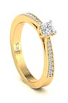 Divine Solitaires_Yellow Diamond 18kt Gold Studded Ring _Online_at_Aza_Fashions