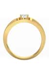 Buy_Divine Solitaires_Yellow Diamond 18kt Gold Round Cut Ring _Online_at_Aza_Fashions