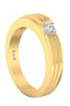 Divine Solitaires_Yellow Diamond 18kt Gold Embellished Ring _Online_at_Aza_Fashions