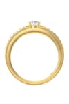 Buy_Divine Solitaires_Yellow Diamond Round Cut Ring _Online_at_Aza_Fashions