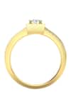 Buy_Divine Solitaires_Yellow Diamond 18kt Gold Studded Ring _Online_at_Aza_Fashions