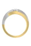 Buy_Divine Solitaires_Yellow Diamond 18kt Gold Round Cut Ring _Online_at_Aza_Fashions