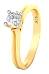 Buy_Divine Solitaires_Yellow Diamond 18kt Gold Studded Ring _at_Aza_Fashions