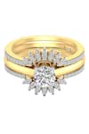 Shop_Divine Solitaires_Yellow Diamond 18kt Gold Ring _at_Aza_Fashions