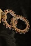 Shop_Ruby Raang_Multi Color Pearls Meenakari Work Embellished Bangles - Set Of 2 _at_Aza_Fashions