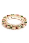 Buy_Ruby Raang_Multi Color Pearls Meenakari Work Embellished Bangles - Set Of 2 _Online_at_Aza_Fashions