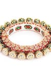 Shop_Ruby Raang_Multi Color Kundan Meenakari Work Pearl Embellished Bangle - Single Pc _Online_at_Aza_Fashions