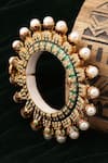 Shop_Ruby Raang_Multi Color Pearls Encrusted Bangle - Single Pc _at_Aza_Fashions