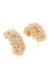 Buy_Ruby Raang_White Pearl Cluster Embellished Earrings _Online_at_Aza_Fashions