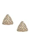 Buy_Ruby Raang_Gold Plated Kundan Prism Dual Toned Studs _Online_at_Aza_Fashions