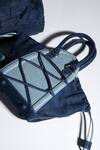 Buy_Immri_Blue Criss-cross Detail Hues Denim Bag _Online_at_Aza_Fashions