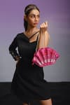 Buy_Immri_Pink Hand Embroidery Oyster Crystal Bag _at_Aza_Fashions