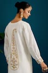 Shop_Anantaa by Roohi_Off White Silk Chanderi Embroidered Sequins Paisley Placement Kurta With Pant _Online_at_Aza_Fashions