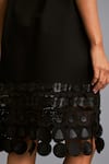 Buy_Deepika Arora_Black Ponte Roma Cut-out Round Hem Dress _Online_at_Aza_Fashions