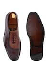 Shop_IVRAH_Brown Peter Leather Derby Shoes _at_Aza_Fashions