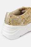 Buy_ZORI WORLD_Gold Embroidered Jaisalmer Ayat Zardozi Sneakers _Online_at_Aza_Fashions