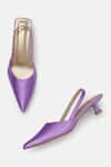 Buy_ZORI WORLD_Purple Solid Veronica Kitten Heels _at_Aza_Fashions