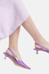 ZORI WORLD_Purple Solid Veronica Kitten Heels _at_Aza_Fashions