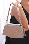 Buy_ADISEE_Grey Eve Cord Embossed Shoulder Bag _Online_at_Aza_Fashions