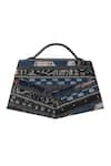 Buy_ADISEE_Black Kendal Textured Handbag 