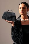 Buy_ADISEE_Black Kendal Abstract Pattern Handbag _at_Aza_Fashions