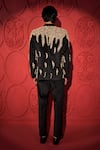 Shop_Jubinav Chadha_Black Velvet Embroidery Shells Blazer With Pant _at_Aza_Fashions