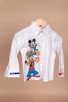 Buy_Lil Angels_White Cotton Applique Mickey Shirt _at_Aza_Fashions